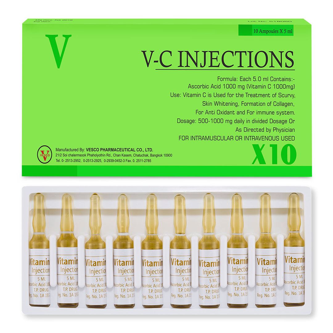 Vitamin C Injection By Vesco Pharma Ascorbic Acid Injection